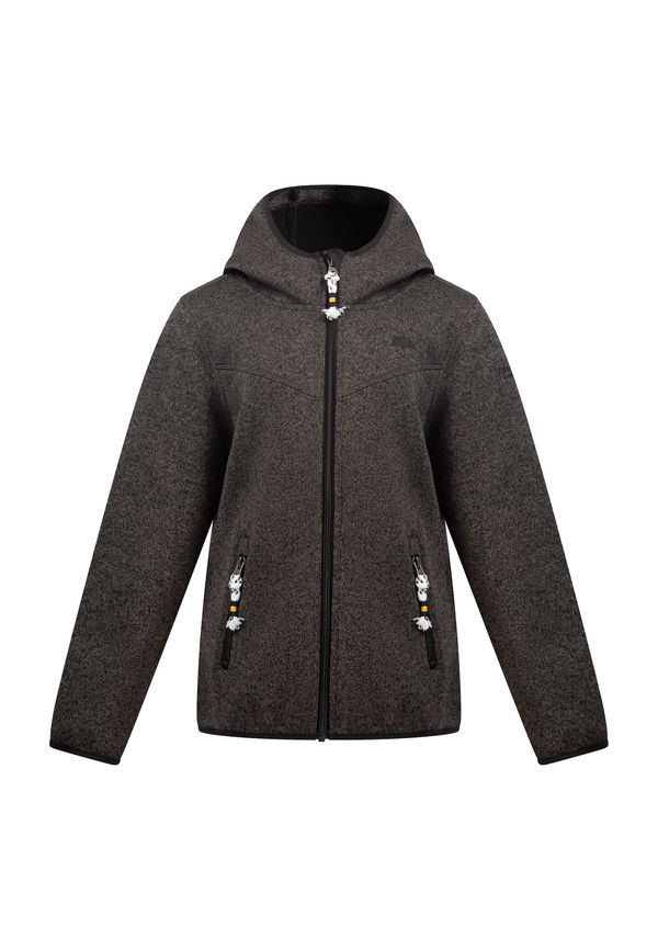 Schmuddelwedda Schmuddelwedda Flis jakna 'Kilata'  siva melange / bijela