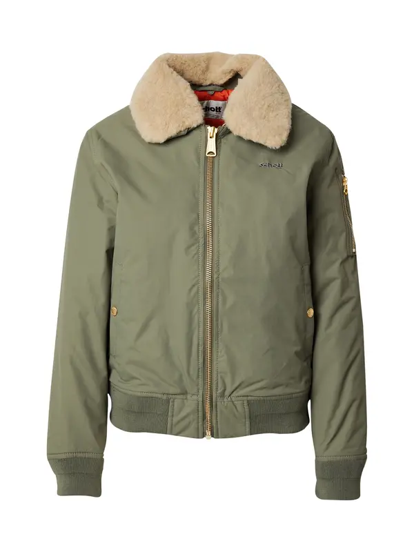 Schott NYC Schott NYC Prijelazna jakna 'AIRKRAFT2W'  bež / zelena