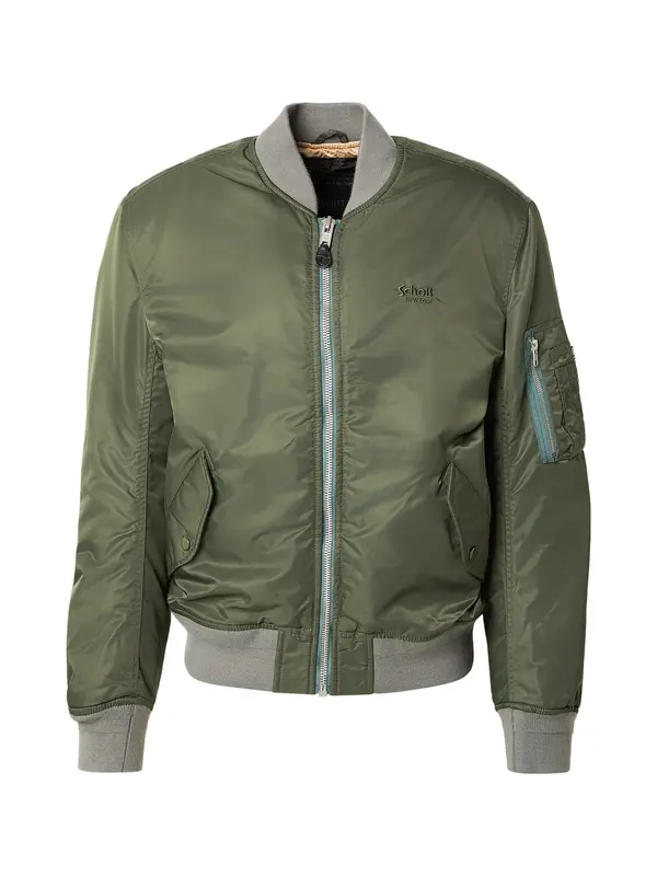 Schott NYC Schott NYC Prijelazna jakna 'MACAMPSRS'  maslinasta / pastelno zelena