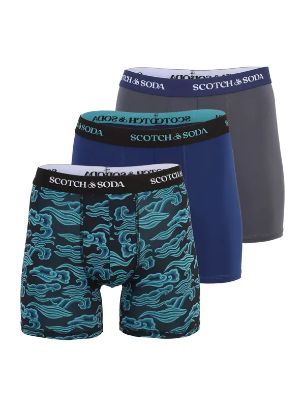 SCOTCH & SODA SCOTCH & SODA Bokserice  akvamarin / tamno plava / tamo siva / tamno zelena