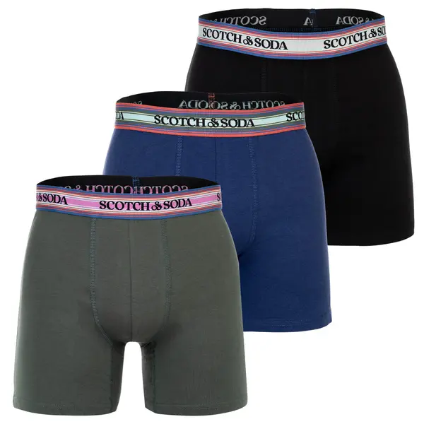 SCOTCH & SODA SCOTCH & SODA Bokserice  plava / tamno zelena / svijetlocrvena / crna