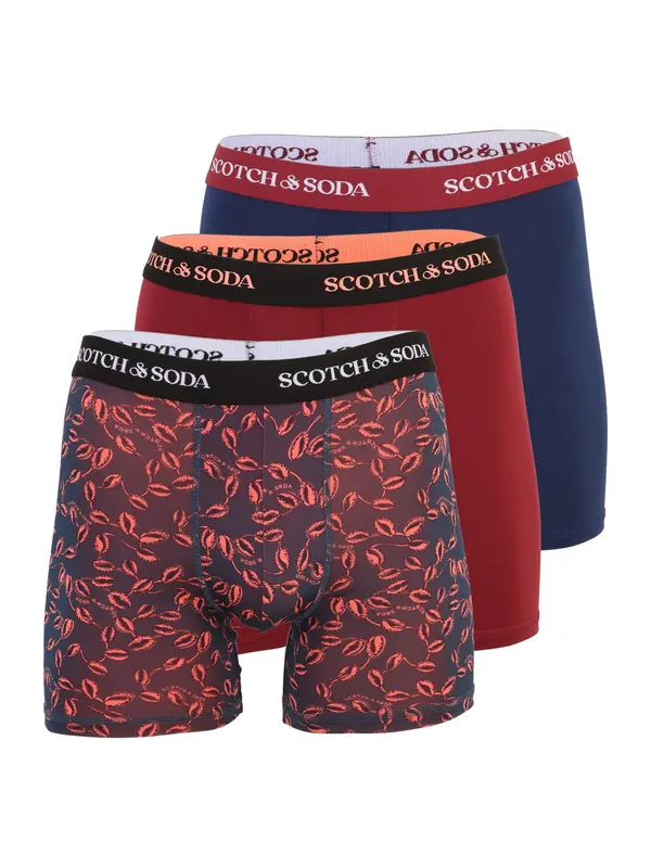 SCOTCH & SODA SCOTCH & SODA Bokserice  tamno plava / crvena / tamno crvena / crna