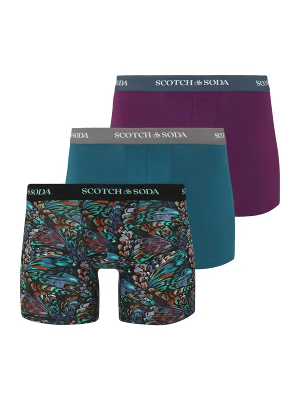 SCOTCH & SODA SCOTCH & SODA Bokserice  tirkiz / konjak / petrol / ljubičasto crvena
