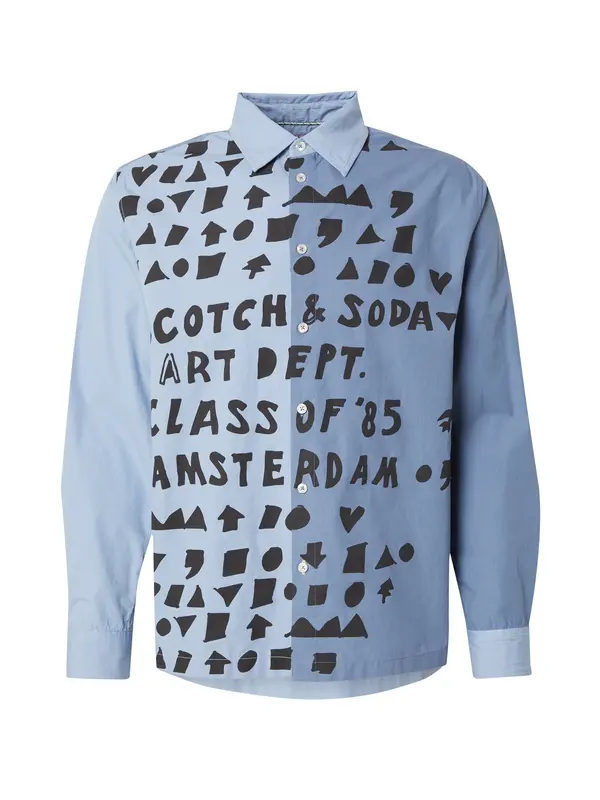 SCOTCH & SODA SCOTCH & SODA Košulja  golublje plava / svijetloplava / crna