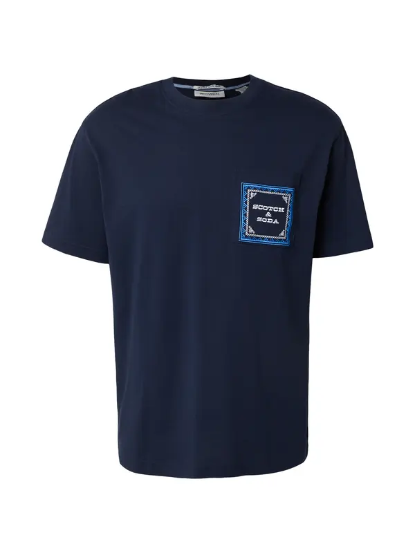 SCOTCH & SODA SCOTCH & SODA Majica  azur / tamno plava / bijela