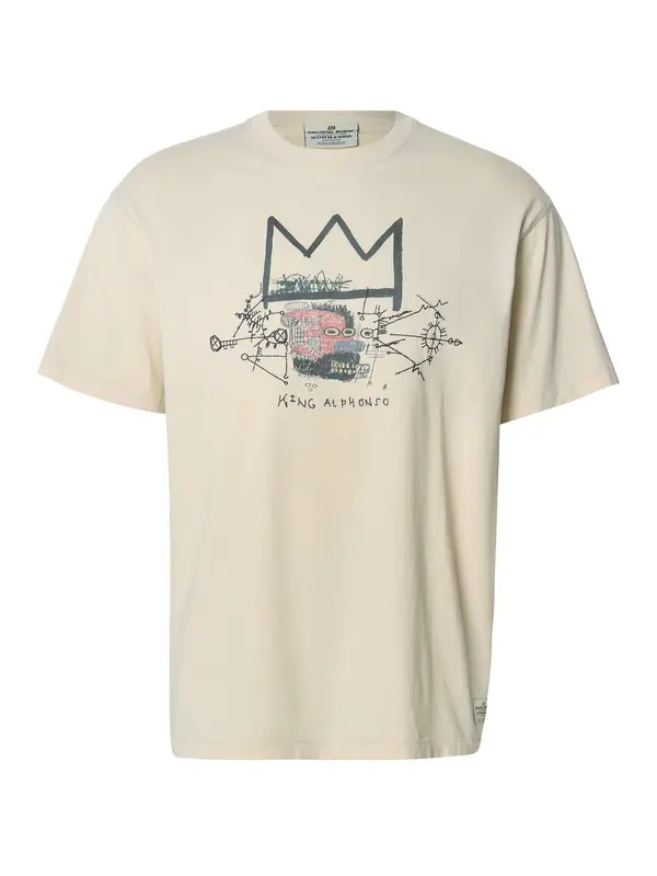 SCOTCH & SODA SCOTCH & SODA Majica  bež / tamo siva / svijetlocrvena / crna
