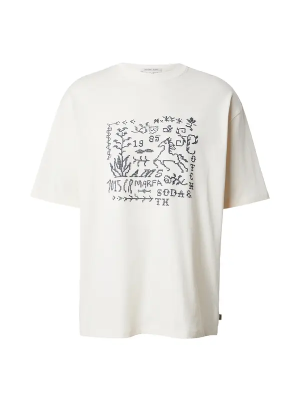 SCOTCH & SODA SCOTCH & SODA Majica  pastelno žuta / antracit siva