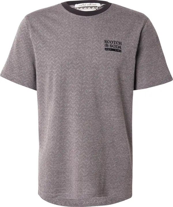 SCOTCH & SODA SCOTCH & SODA Majica  svijetlosiva / crna