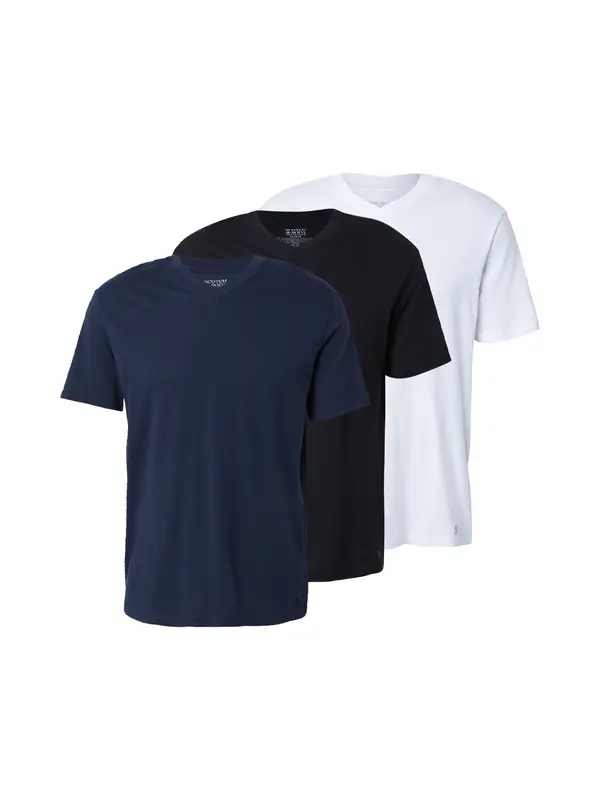 SCOTCH & SODA SCOTCH & SODA Majica  tamno plava / crna / bijela
