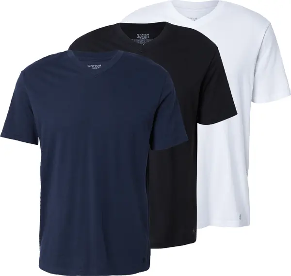 SCOTCH & SODA SCOTCH & SODA Majica  tamno plava / crna / bijela