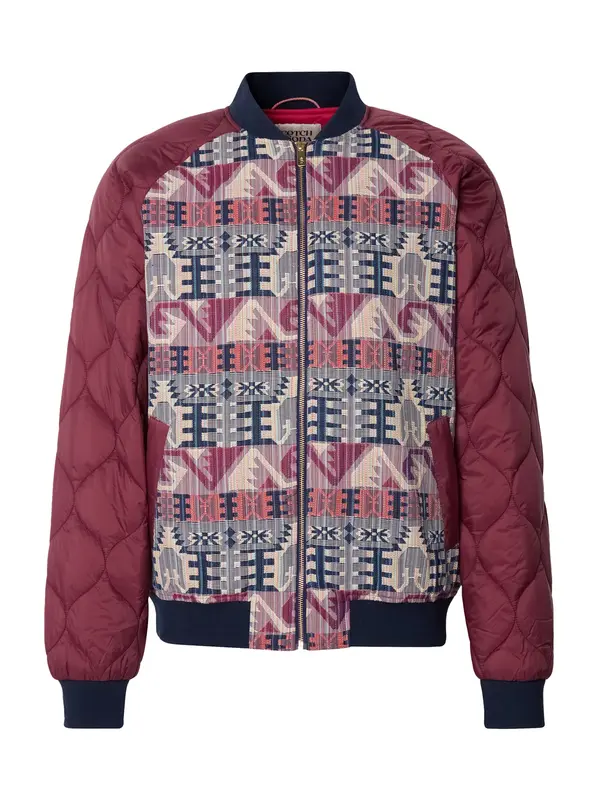 SCOTCH & SODA SCOTCH & SODA Prijelazna jakna  bež / mornarsko plava / boja vina