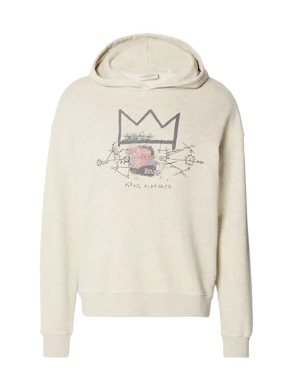 SCOTCH & SODA SCOTCH & SODA Sweater majica  bež / tamo siva / svijetlocrvena / crna