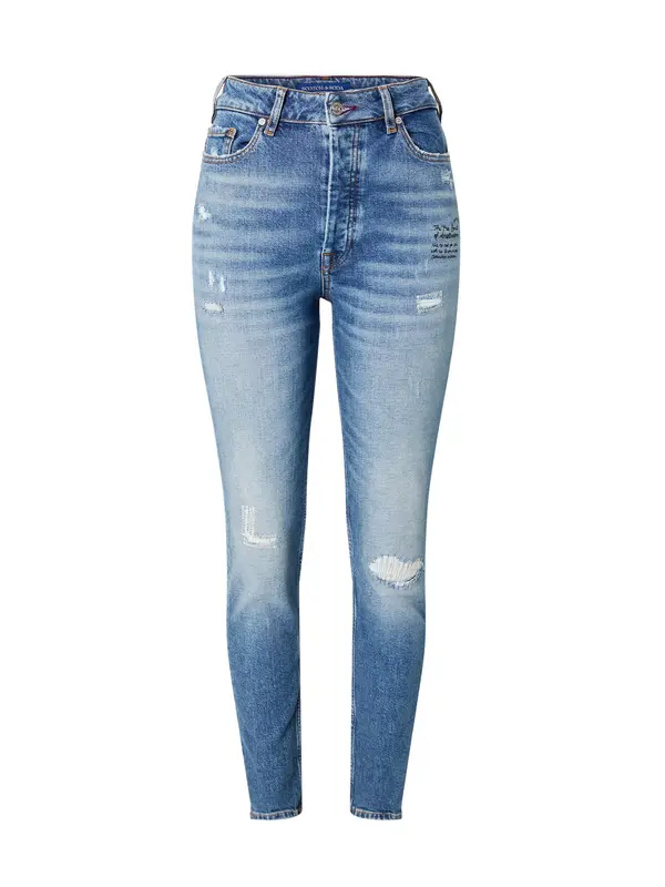SCOTCH & SODA SCOTCH & SODA Traperice 'The Line high rise skinny in organic cot'  plavi traper