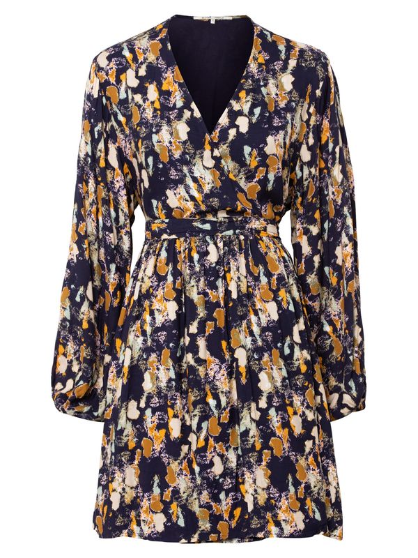 SECOND FEMALE SECOND FEMALE Haljina 'Kaleem'  bež / tamno plava / šafran / menta