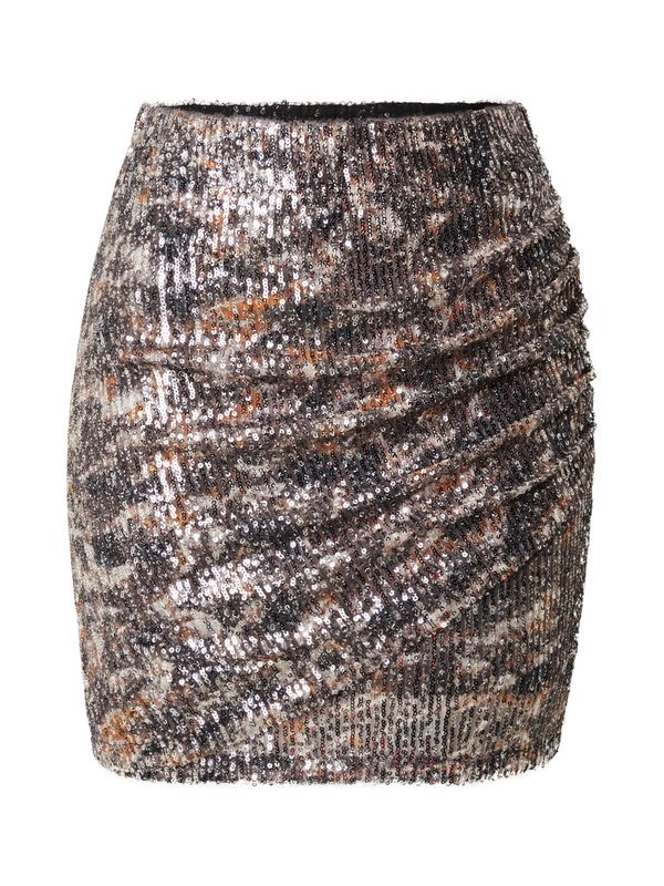 SECOND FEMALE SECOND FEMALE Suknja 'Gatsby'  bež / smeđa / narančasta / crna