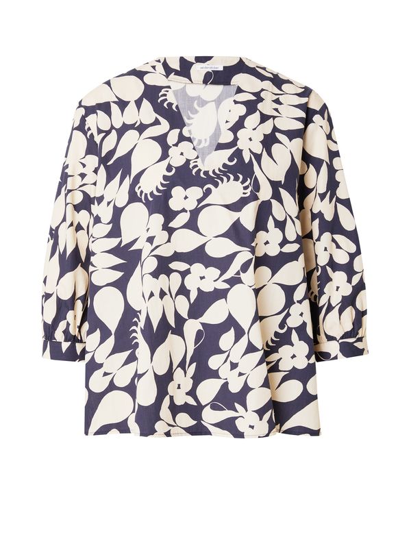 SEIDENSTICKER SEIDENSTICKER Bluza 'Schwarze Rose'  bež / tamno plava