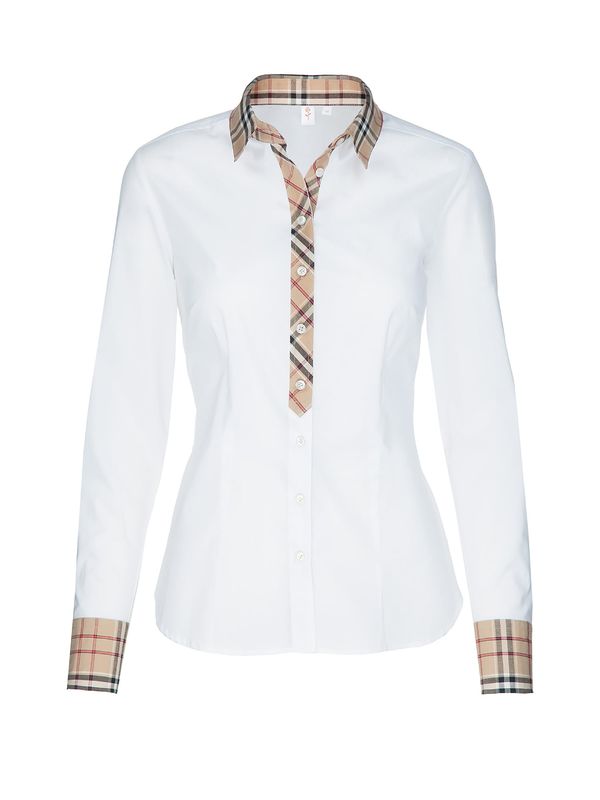 SEIDENSTICKER SEIDENSTICKER Bluza  tamno bež / pastelno crvena / crna / bijela