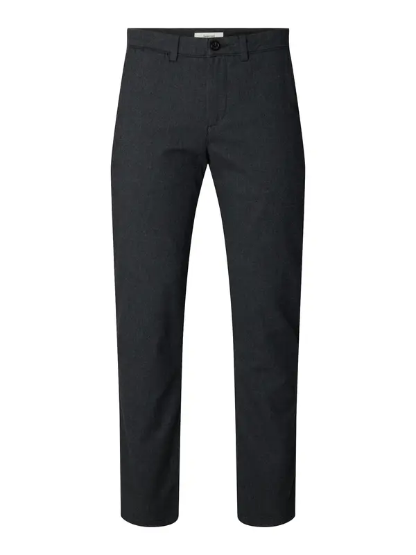 SELECTED SELECTED Chino hlače 'Miles'  crni traper