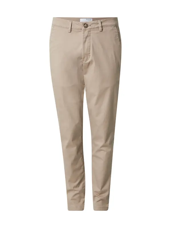 SELECTED SELECTED Chino hlače 'SLH175 MILES'  taupe siva