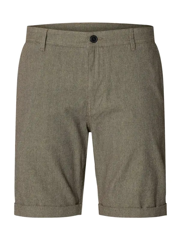 SELECTED SELECTED Chino hlače 'SLHLuton'  maslinasta / bijela