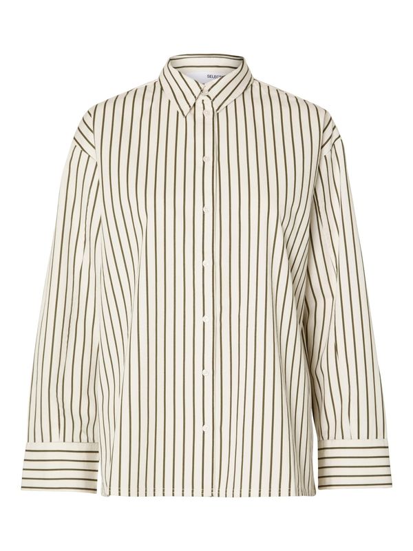 SELECTED FEMME SELECTED FEMME Bluza 'ELIA'  tamno zelena / bijela