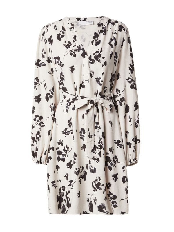 SELECTED FEMME SELECTED FEMME Haljina 'Viva'  siva / crna / bijela