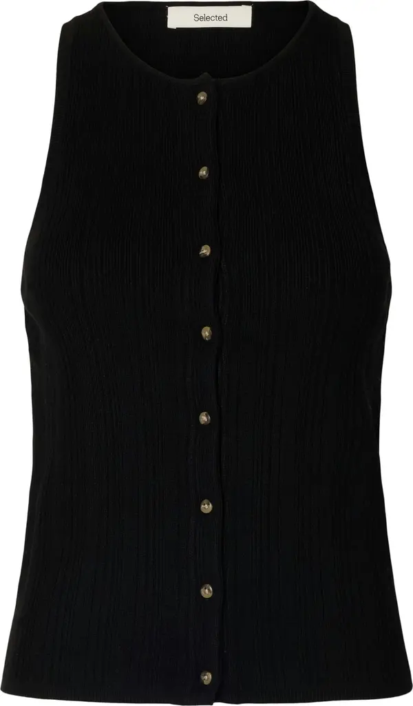 SELECTED FEMME SELECTED FEMME Kardigan bez rukava 'SLFTRIXIE'  crna