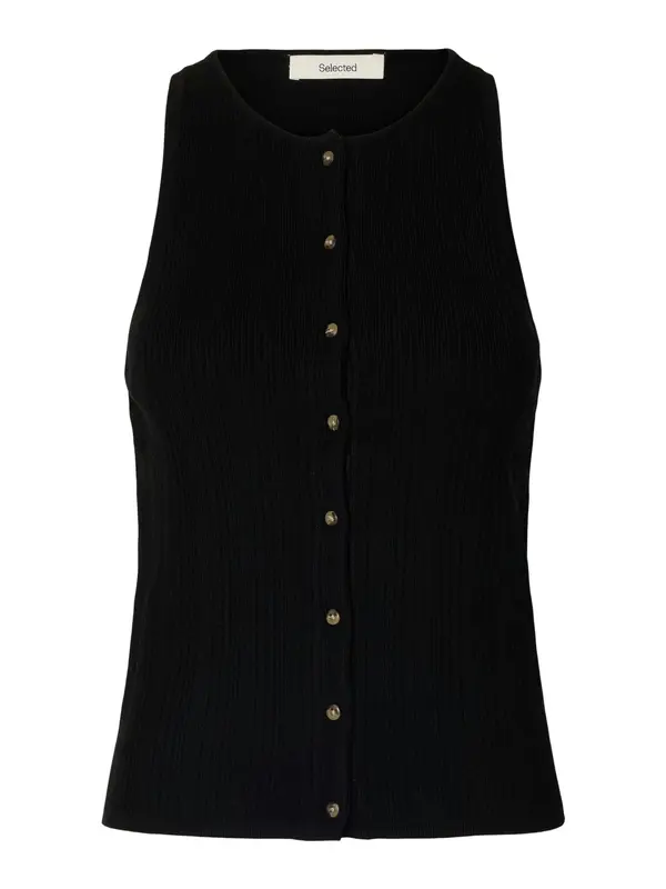 SELECTED FEMME SELECTED FEMME Kardigan bez rukava 'SLFTRIXIE'  crna