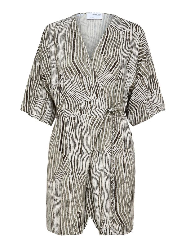 SELECTED FEMME SELECTED FEMME Kombinezon 'EVITA-MALVINA'  siva / bijela