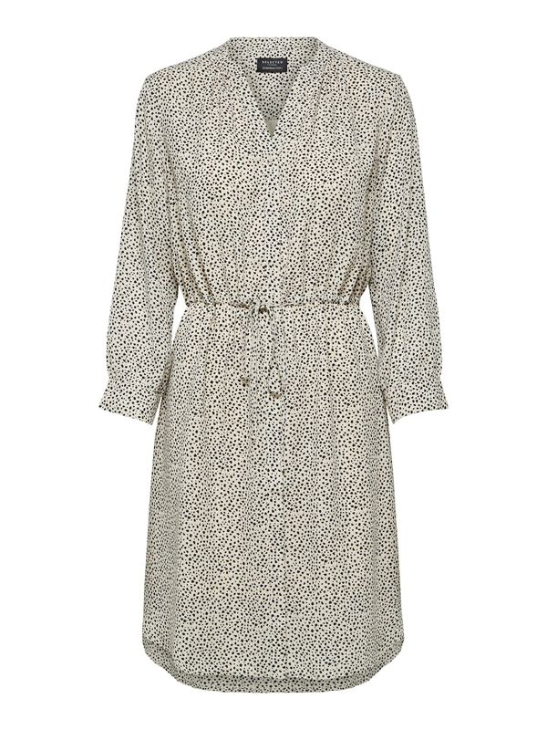 SELECTED FEMME SELECTED FEMME Košulja haljina 'Damina'  svijetlobež / crna