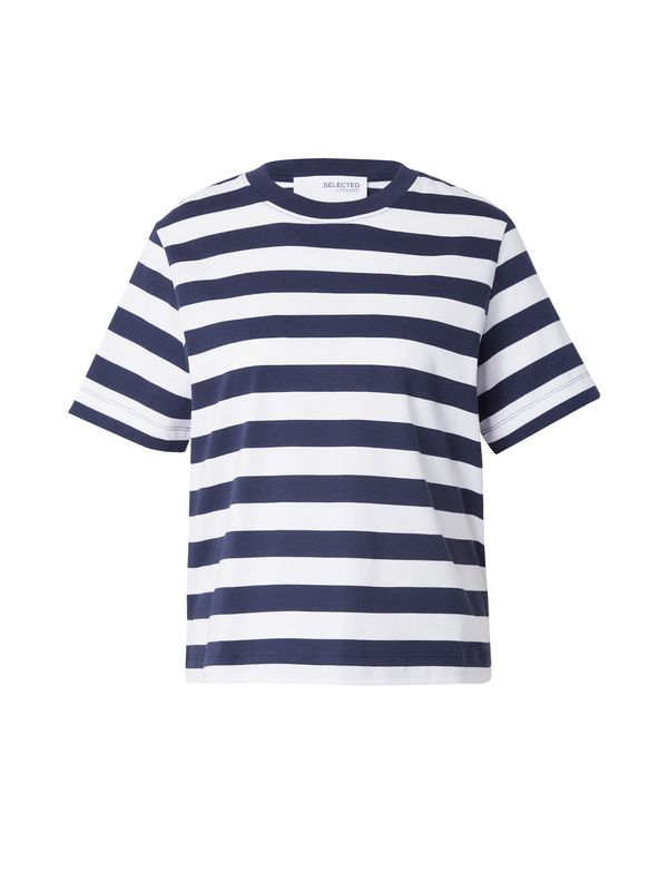 Selected SELECTED FEMME Majica 'ESSENTIAL'  morsko plava / bijela