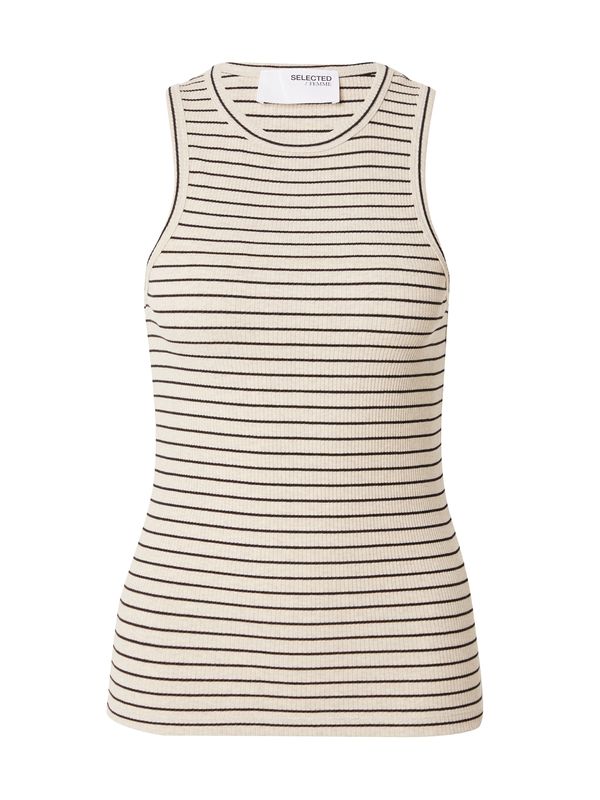 SELECTED FEMME SELECTED FEMME Top 'ANNA'  bež / crna