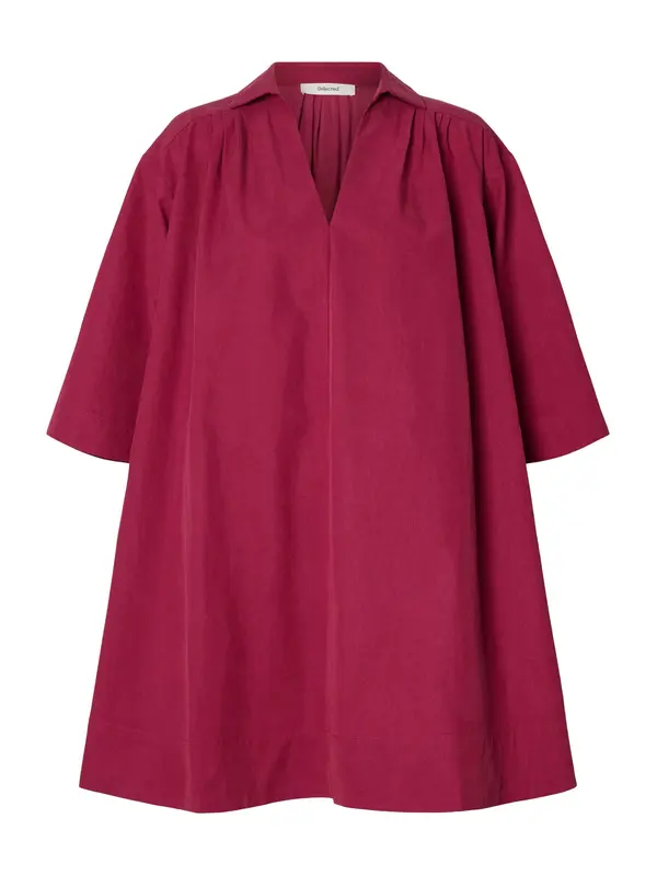 SELECTED SELECTED Haljina 'SLFTALIA'  ljubičasto crvena