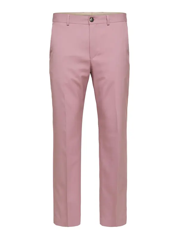 SELECTED SELECTED Hlače na crtu 'LIAM'  sivkasto ljubičasta (mauve)
