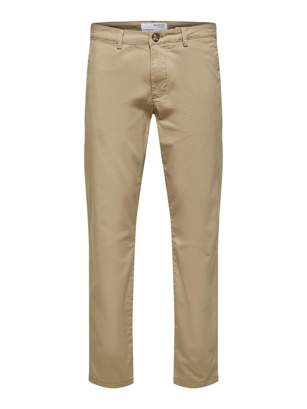 SELECTED HOMME SELECTED HOMME Chino hlače 'Miles Flex'  bež siva