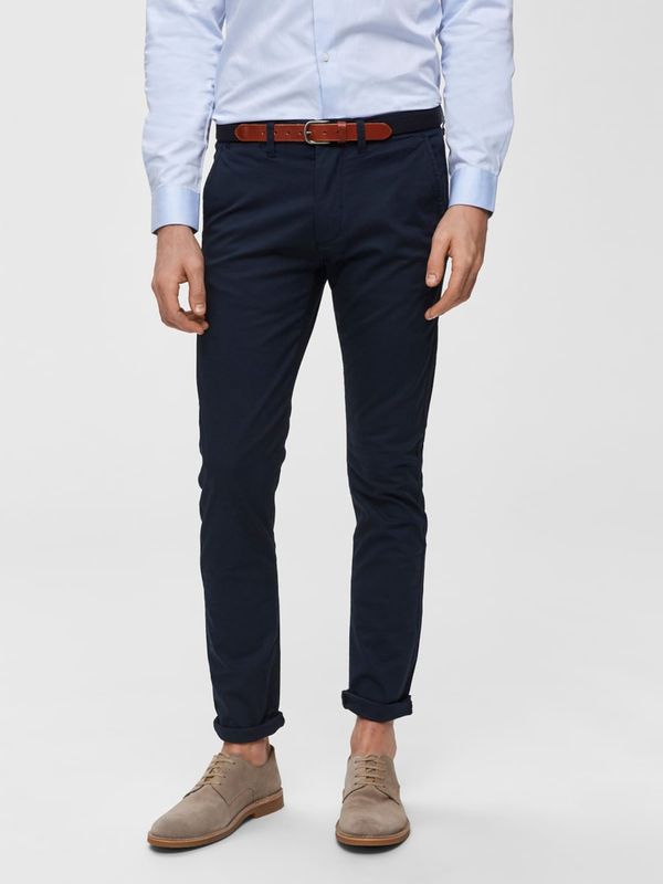 SELECTED HOMME SELECTED HOMME Chino hlače 'SHHYARD SLIM FIT'  mornarsko plava