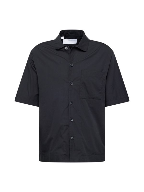 Selected SELECTED HOMME Košulja 'SLHBOXY'  crna / bijela