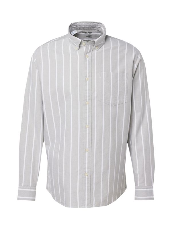SELECTED HOMME SELECTED HOMME Košulja 'SLHRICK'  siva / bijela