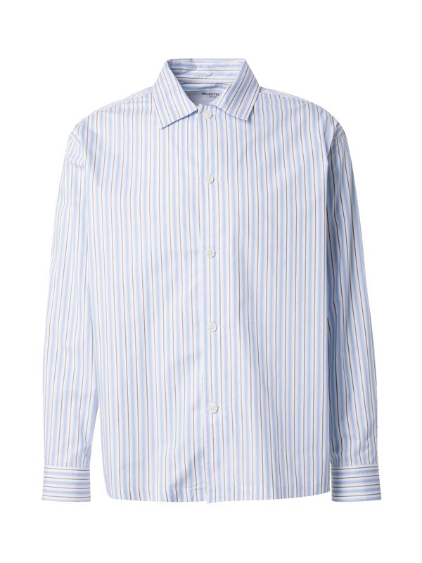 Selected SELECTED HOMME Košulja 'SLHRLX-RICCO'  svijetloplava / tamo siva / bijela