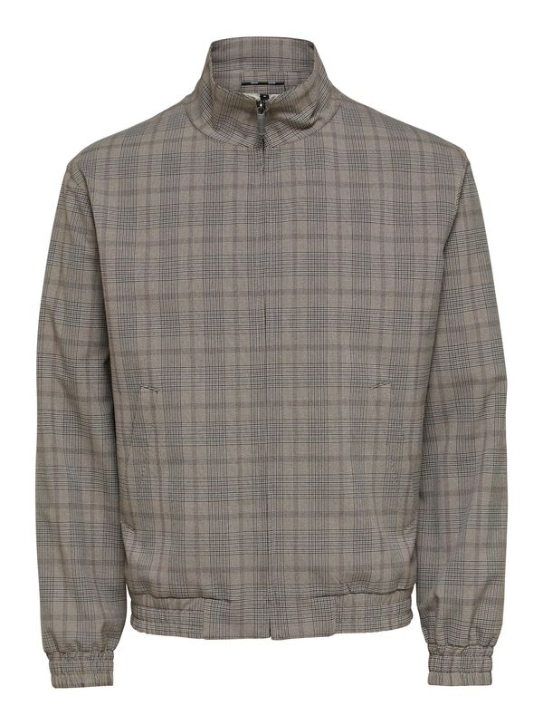 SELECTED HOMME SELECTED HOMME Prijelazna jakna 'Lucas'  smeđa / siva