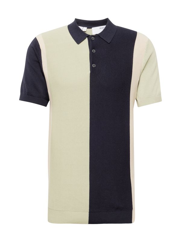 SELECTED HOMME SELECTED HOMME Pulover 'DAN'  bež / mornarsko plava / menta