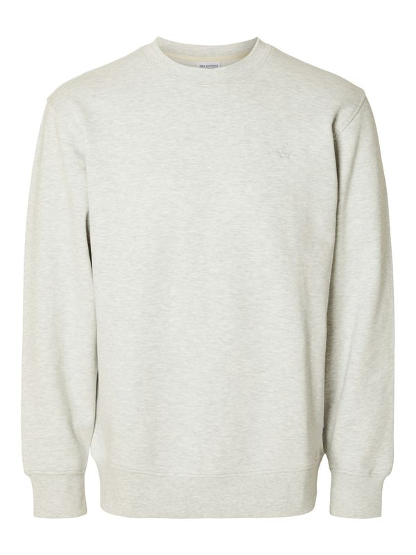 SELECTED HOMME SELECTED HOMME Sweater majica 'SLHAron'  svijetlosiva