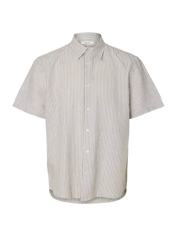 SELECTED SELECTED Košulja 'SLHCLAY'  taupe siva / bijela