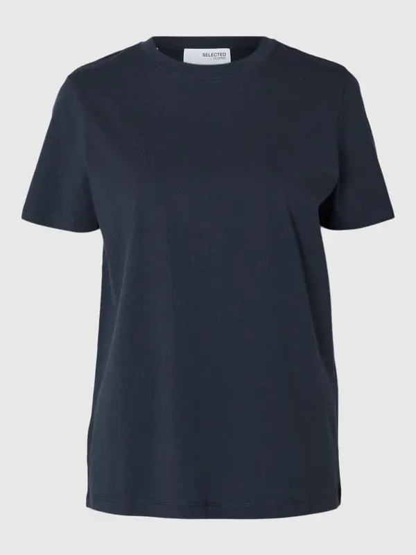 SELECTED SELECTED Majica 'SLFMy Essential'  mornarsko plava