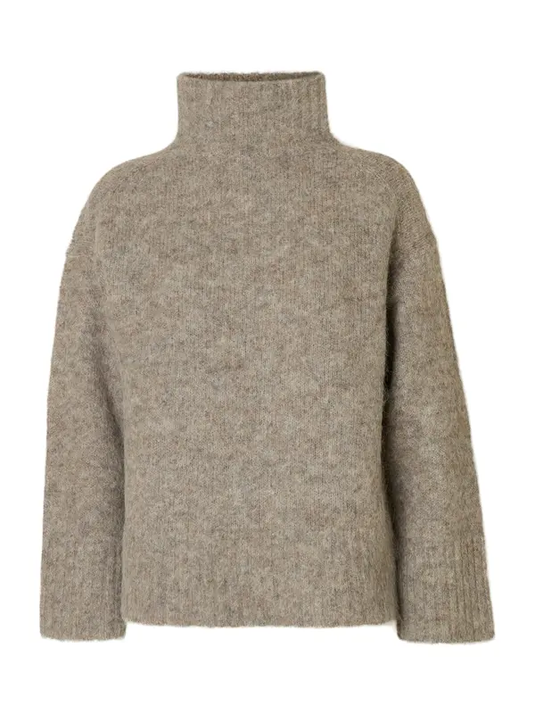 SELECTED SELECTED Pulover 'SLFGabriella'  taupe siva