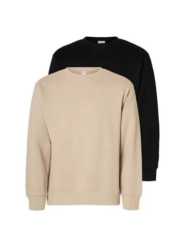 SELECTED SELECTED Sweater majica  bež / crna
