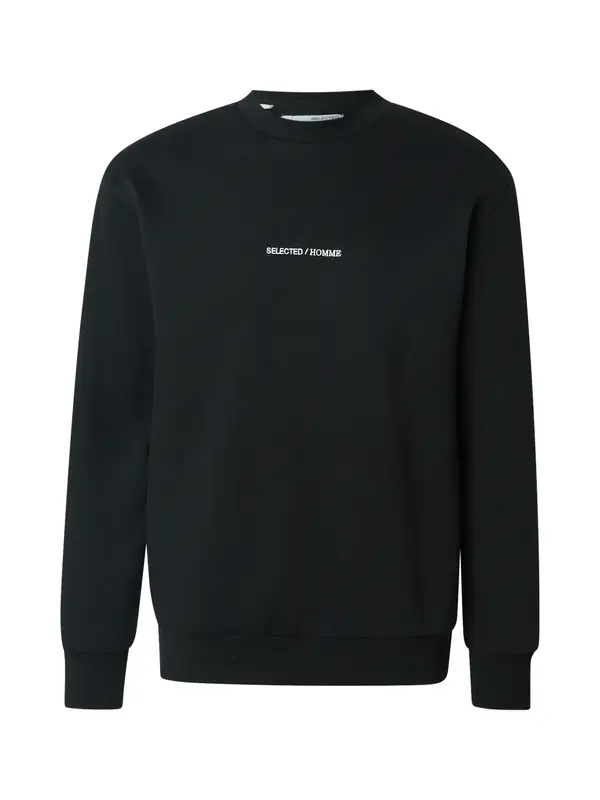 SELECTED SELECTED Sweater majica 'SLHDAN'  crna / bijela
