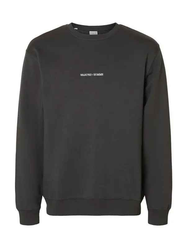 SELECTED SELECTED Sweater majica 'SLHHANKIE'  tamo siva / bijela