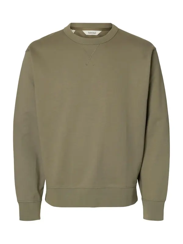 SELECTED SELECTED Sweater majica 'SLHLUKE'  bež siva