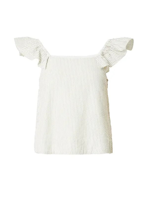 SELECTED SELECTED Top 'Vittoria'  pastelno zelena / bijela